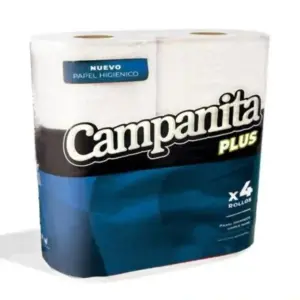 Papel Hig.CAMPANITA Plus SH. 4un. 30 M