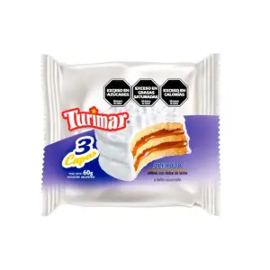 Alfajor TURIMAR Triple Blanco 60 Gramos
